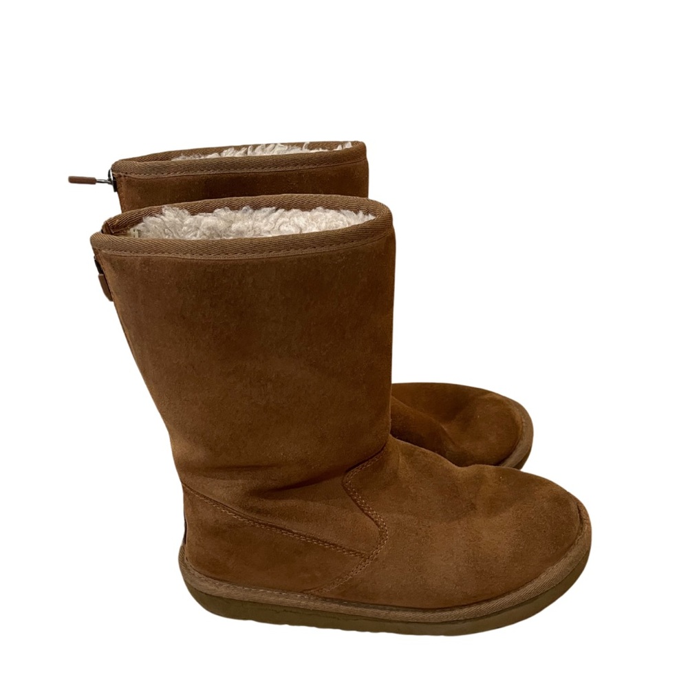 UGG Australia Girls Boots Lil Sunshine 5948 Brown Suede Mid Calf Size 4 Kids